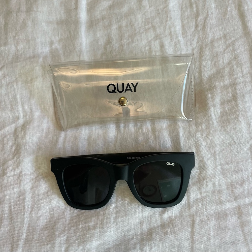 Quay Australia Matte Black Sunglasses